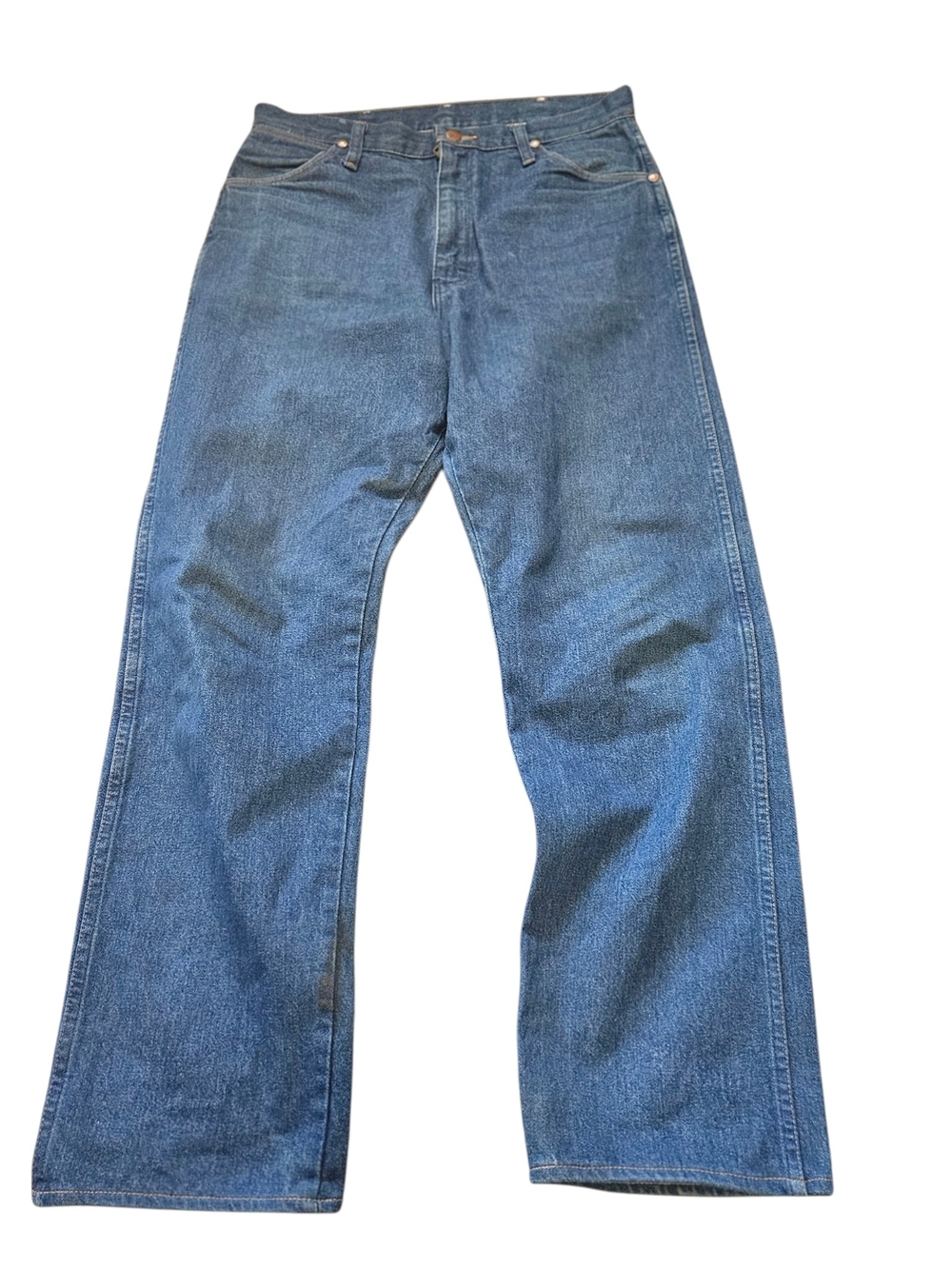 Vintage Wrangler Jeans Women’s Size 13x34 Blue Denim Cowboy Cut Made in USA West